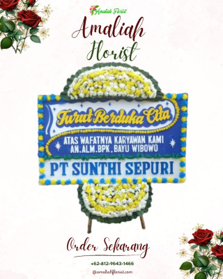 Papan Bunga Duka di Sujung